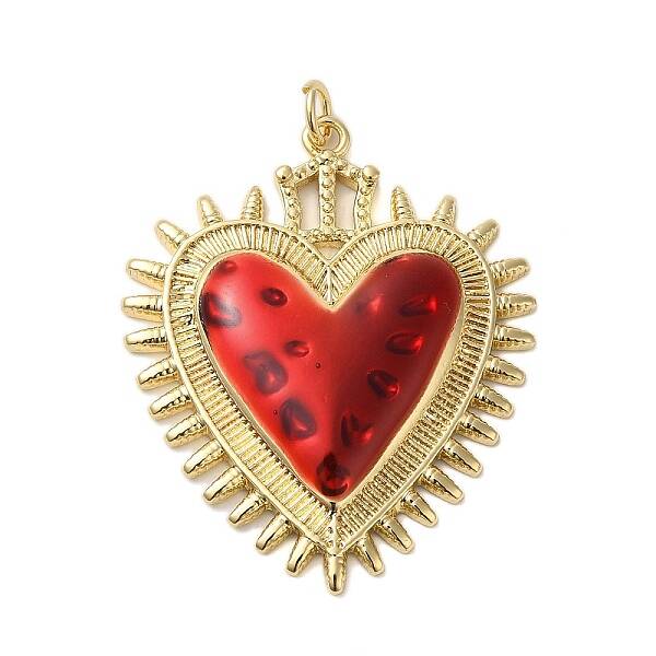Rack Plating Brass Enamel Pendants