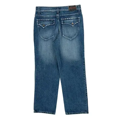Hip Hop Gravitas Jeans - 34W 29L Blue Cotton