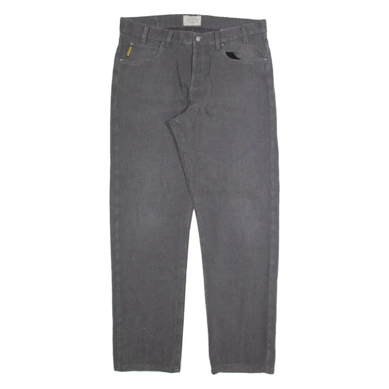 ARMANI JEANS Mens Corduroy Trousers Grey Regular Straight 90s W36 L32