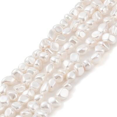 Electroplated Shell Pearl Beads Strands