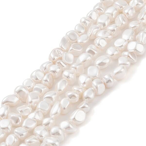 Electroplated Shell Pearl Beads Strands