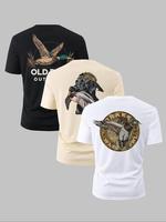 Men’s Camo Letter Print Graphic Tee | Casual Summer Wear, Menswear Top Tropical