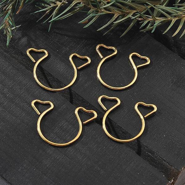 304 Stainless Steel Heart Clip on Nose Rings