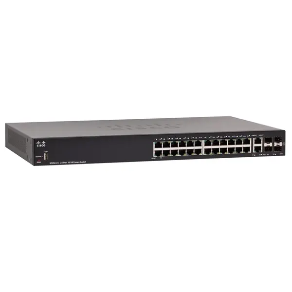 SF250-24-K9-NA Cisco SF250-24 26-Port + 4-Port SFP Layer 3 Switch