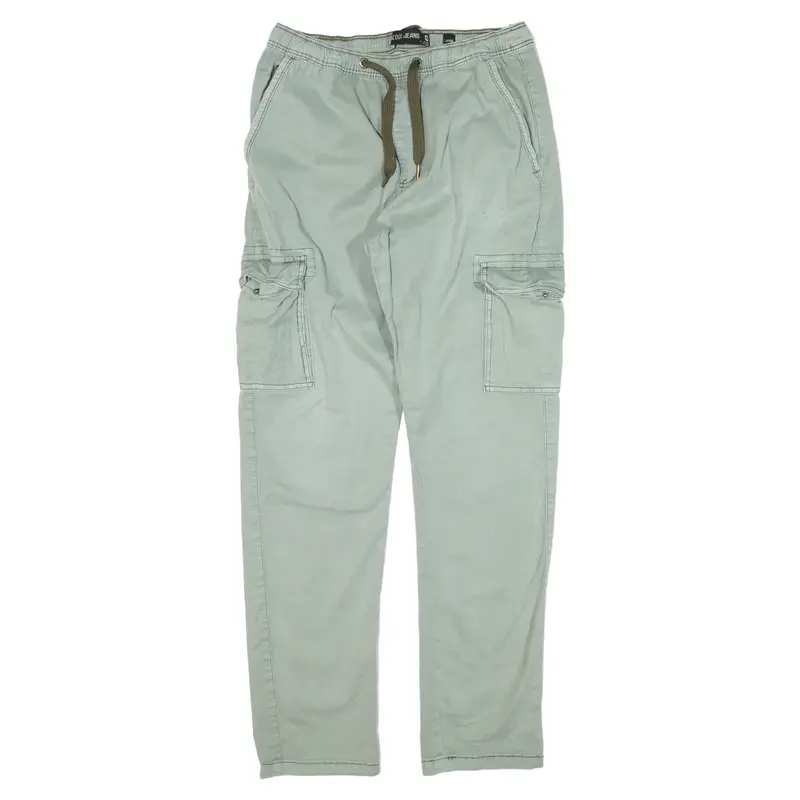 INDICODE Cargo Trousers Blue Slim Straight Womens W28 L30