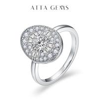 D/VVS1 Round Shape All Synthetic Moissanite Ring for Women Engagement Fine Jewelry Gift R111