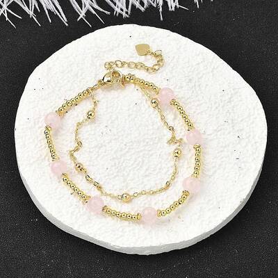 Natural Rose Quartz Bracelets