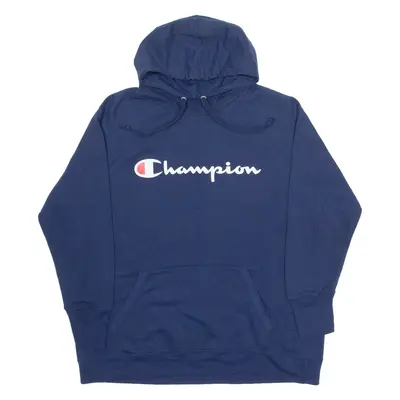 CHAMPION Mens Blue Hoodie XL
