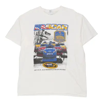 Delta Nascar T-Shirt - XL White Cotton
