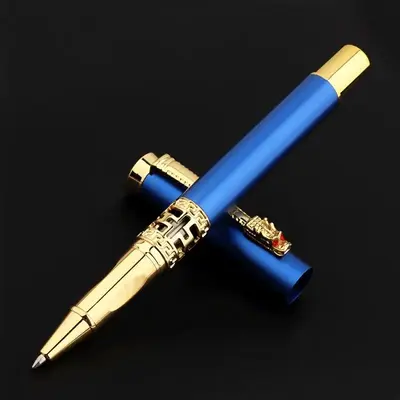 Dragon Head Design Ballpoint Pen, 1 Count Hollow Design Student Writing Ballpoint Pen, Business Office School Stationery Supp...