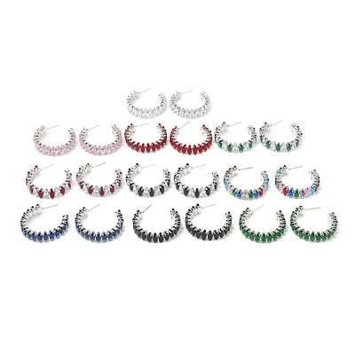 Cubic Zirconia Round Stud Earrings