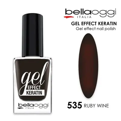 Gel effect keratin gel effect nail polish with keratin 535