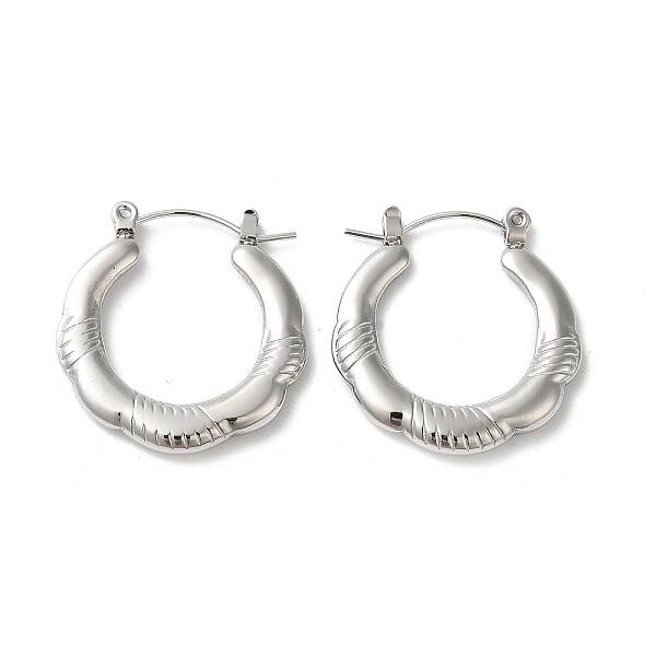 Non-Tarnish 304 Stainless Hoop Earrings for Women