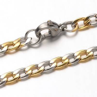 304 Stainless Steel Curb Chains Necklaces