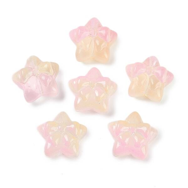 Transparent Spray Paint Glass Beads