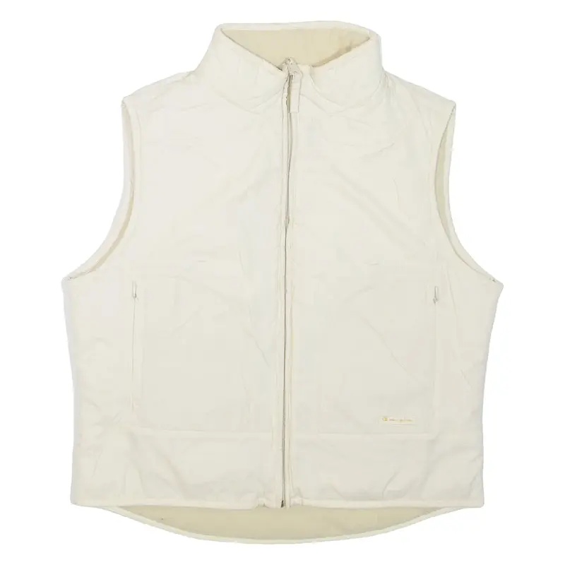 CHAMPION Womens Gilet White Nylon S