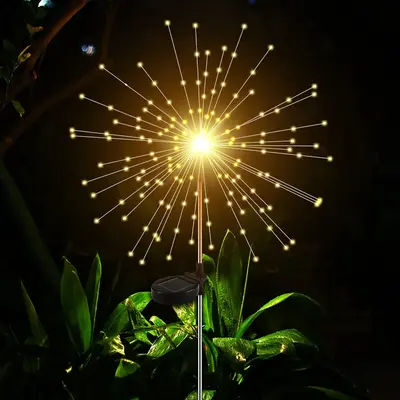 Solar Outdoor Garden Light, 1 Count Solar Light With 2 Lighting Modes, Garden LED Lights For Party Wedding Decoration, Summe...