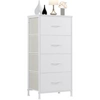 【Fathers Day Gift】Dresser for Bedroom, Storage Drawers,Skinny Fabric Storage Tower with 4 Drawers,Tower Organizer Unit,Ch...