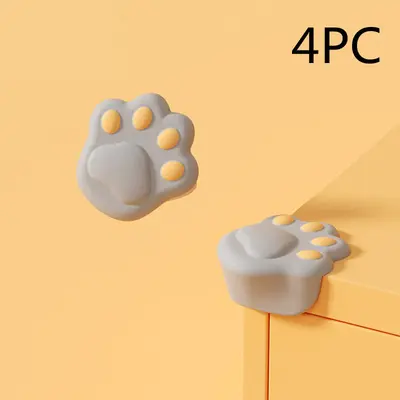 Children's Silicone Corner Protection Right Angle Table Anti-collision Protection Corner | Color: Grey | style: Claw | quanti...