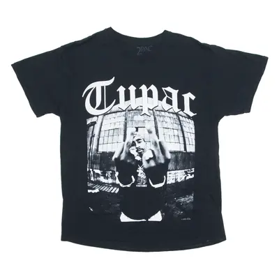 2PAC Tupac Mens Band T-Shirt Black L