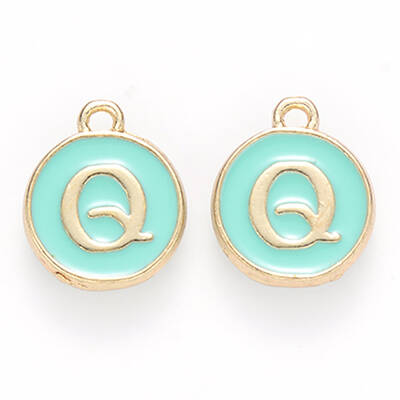 Golden Plated Alloy Enamel Charms