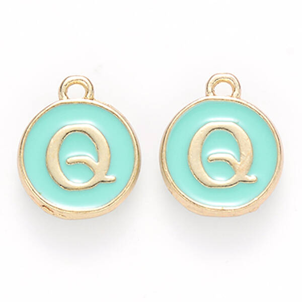 Golden Plated Alloy Enamel Charms