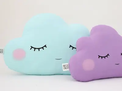 Blue Mint Cloud Pillow