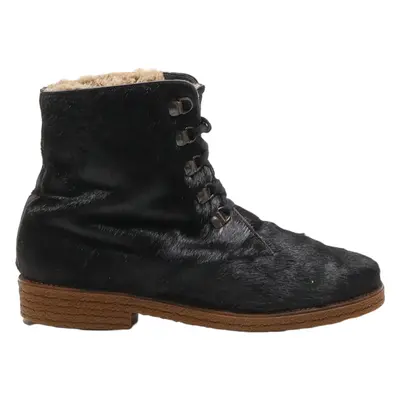 Lace-Up Boots Black Synthetic Mens UK 10