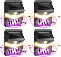 Outdoor 2 In 1 Solar Bug Zapper LED Light, LED Lamp with Motion Sensor for Backyard Patio Camping,3 Modes