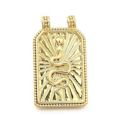 Rectangle Brass Pendants