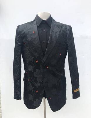 BLAZER-777 KF4066-1 Black - Mens Wholesale Blazers