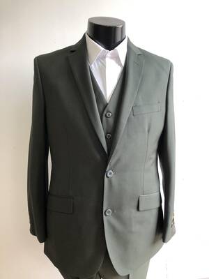 AN-2V Olive - Mens Modern Fit Suit