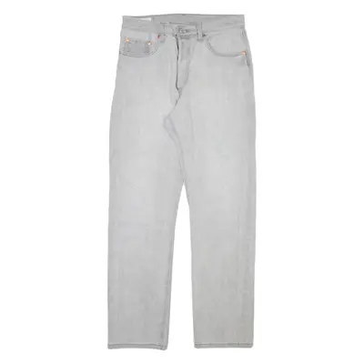 LEVI'S 501 BIG E Womens Jeans Grey Slim Straight W29 L30