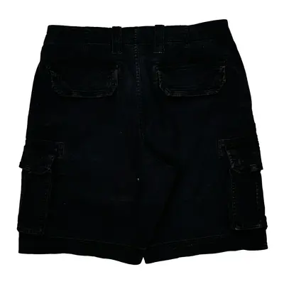 George Cargo Shorts - 32? Waist Black Cotton Blend