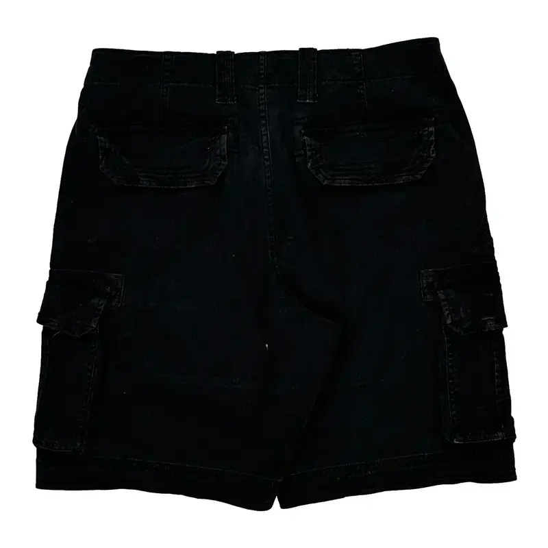 George Cargo Shorts - 32? Waist Black Cotton Blend