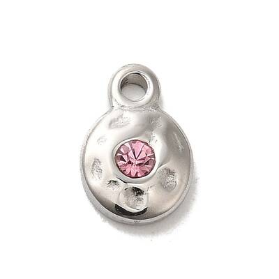 304 Stainless Steel Glass Pendants