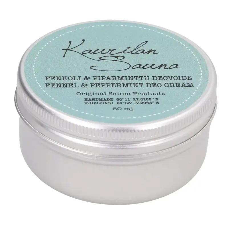 Kaurilan sauna Vegan Deodorant Cream Fennel and Peppermint (50 ml)