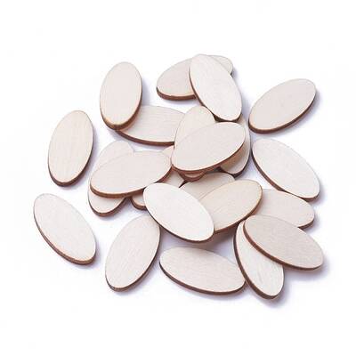 Undyed Wood Cabochons