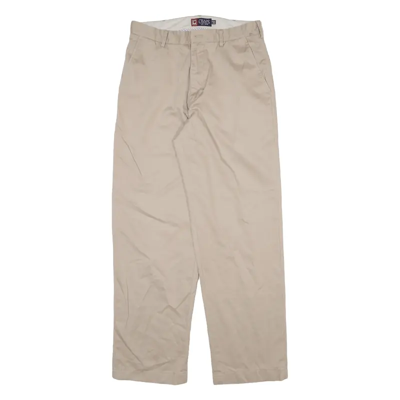 CHAPS Mens Trousers Beige Regular Straight W30 L30
