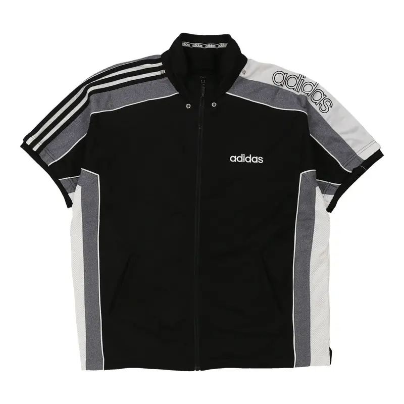 Adidas Spellout Track Jacket - XL Black Polyester