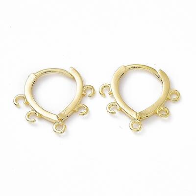 Brass Hoop Earring Findings
