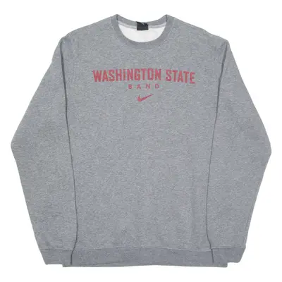 NIKE Washington State Band Mens Sweatshirt Grey USA L