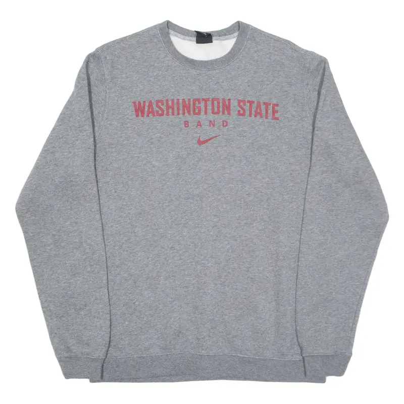NIKE Washington State Band Mens Sweatshirt Grey USA L