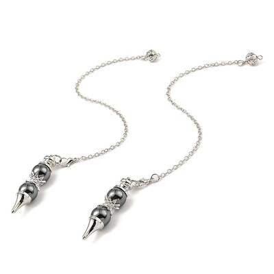 Synthetic Hematite Pointed Dowsing Pendulums