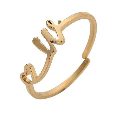 304 Stainless Steel Cuff Rings for Women
