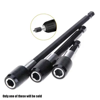 Hex Shank Power Tool Bit Extension Rod, 1 Count Self-locking Screwdriver Bit Extension Rod, Power Tool Accessories For Home ...