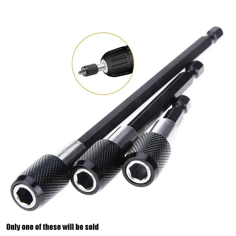 Hex Shank Power Tool Bit Extension Rod, 1 Count Self-locking Screwdriver Bit Extension Rod, Power Tool Accessories For Home ...