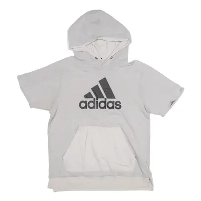 ADIDAS Hoodie Grey Pullover Boys L