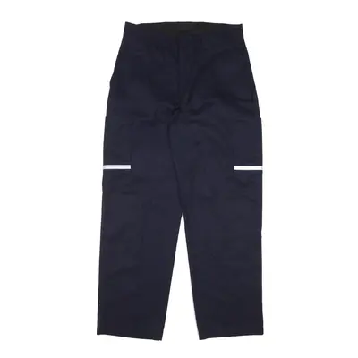 VF IMAGEWEAR Reflective Workwear Trousers Blue Relaxed Straight Mens W32 L30