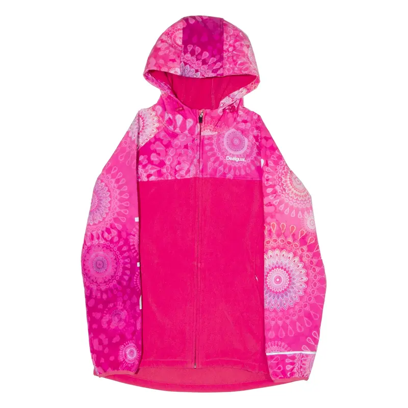 DESIGUAL Womens Shell Jacket Pink Paisley L